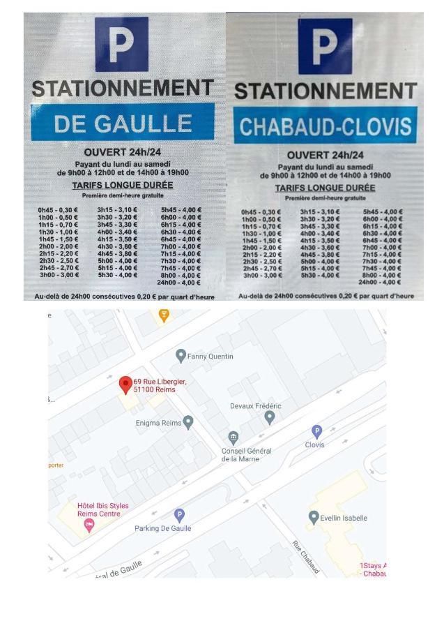 Le Coquet Logement Climatise Face A La Cathedrale - 3G Реймс Екстер'єр фото